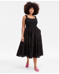 On 34th - On 34 Trendy Plus Size Smocked Eyelet Maxi Dress - Lyst