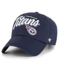 '47 - Tennessee Titans Ariana Clean Up Adjustable Hat - Lyst
