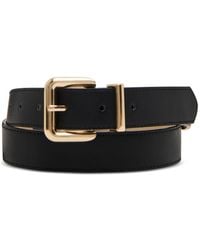Steve Madden - 1.18" Smooth Faux-leather Belt - Lyst