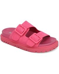 MIA - Gen Double Buckle Slip-on Sandals - Lyst