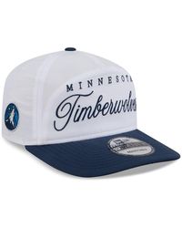 KTZ - White/navy Minnesota Timberwolves 2025 Nba Draft On-stage Nylon 19twenty Adjustable Hat - Lyst