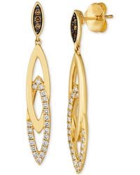 Le Vian - Nude Diamond & Chocolate Diamond Navette Drop Earrings (1/3 Ct. T.w. - Lyst