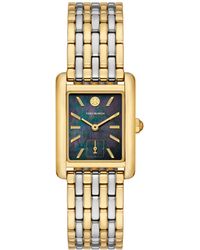 Tory Burch - Eleanor Two-tone Stainless Steel Bracelet Watch - Lyst