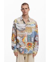 Desigual - Collage Print Shirt - Lyst