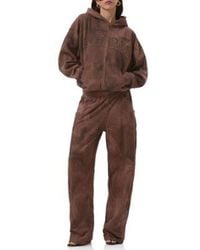 AFRM - Cameron Long Sleeve Front Zipper Hoodie Ryan Barrel Leg Sweatpants - Lyst