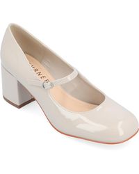Journee Collection - Okenna Mary Jane Block Heel Pumps - Lyst