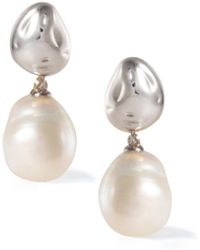 Retro Chic - Eden Pearl Drop Earrings - Lyst