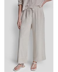 DKNY - Petite High Waist Drawcord Pants - Lyst
