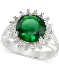 Charter Club - Tone Color Crystal & Cubic Zirconia Halo Ring - Lyst