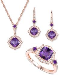 Macy's - 3-pc. Set Lab-grown Sapphire (5-7/8 Ct. T.w. - Lyst