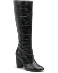Charles David - Bart Tall Knee High Block Heel Boot - Lyst