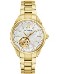 Bulova - Automatic Classic Sutton -tone Stainless Steel Bracelet Watch 35mm - Lyst