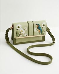 Fable England - Embroidered Kingfisher Cross Body Bag - Lyst