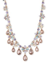 Marchesa - Gold-tone Stone Drama Collar Necklace - Lyst