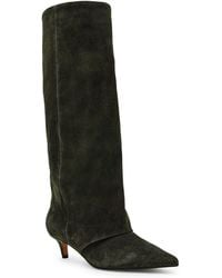 Steve Madden - Luca Wide-calf Slouchy Kitten-heel Dress Boots - Lyst
