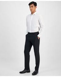 BOSS - Hugo By Modern-fit Solid Wool-blend Suit Separate Pants - Lyst