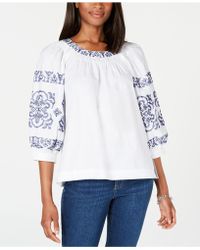 macy's tommy hilfiger tops