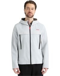 HUNTER - Miles Seam Sealed Shell Hooded Jacket - Lyst
