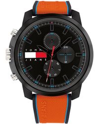 Tommy Hilfiger - Multifunction Silicone Watch 50mm - Lyst