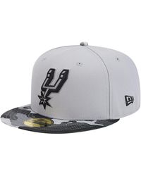 KTZ - Gray San Antonio Spurs Active Color Camo Visor 59fifty Fitted Hat - Lyst