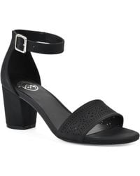 White Mountain - Eileen Block Heel Dress Sandals - Lyst