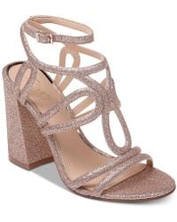 badgley mischka rose gold sandals