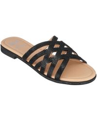 Gc Shoes - Sage Flat Slide Sandals - Lyst