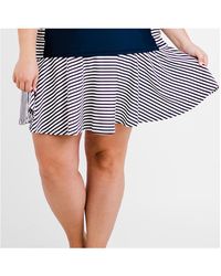 Calypsa - Plus Size Flowy Swim Skirt With Attached Shorts - Lyst