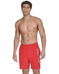 Calvin Klein - Regular-fit Quick-dry 5" Swim Trunks - Lyst