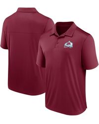 Fanatics - Colorado Avalanche Left Side Block Polo Shirt - Lyst