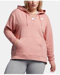nike lace up sweatshirt