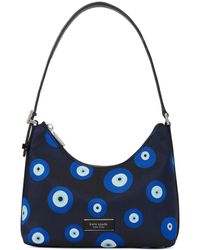 Kate Spade Spade Flower Jacquard Stripe Penny Small Shoulder Bag in Blue