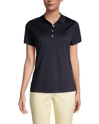 Lands' End - Short Sleeve Solid Active Polo - Lyst