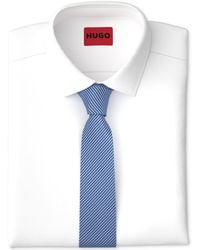 HUGO - By Boss Skinny Silk Jacquard Tie - Lyst