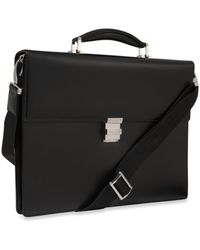 Montblanc - Meisterstuck Black European Leather Briefcase Document Case - Lyst