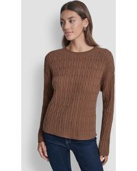 DKNY - Crewneck Sweater - Lyst