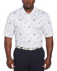 PGA TOUR - Short Sleeve Flamingo & Palm Print Polo Shirt - Lyst