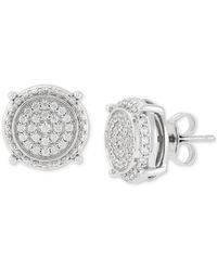 Macy's - Grown With Love Lab Grown Diamond Cluster Stud Earrings (1/2 Ct. T.w. - Lyst