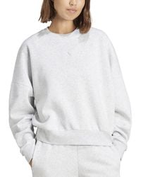 adidas - Essentials Crewneck Small-logo Sweatshirt - Lyst