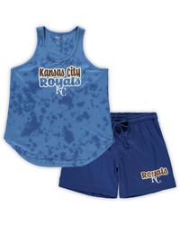 Concepts Sport - Kansas City S Plus Size Cloud Tank Top And Shorts Sleep Set - Lyst