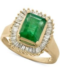 Effy - Brasilica By Effy® Emerald (1-3/8 Ct. T.w.) And Diamond (1/2 Ct. T.w.) Ring In 14k Yellow Gold Or 14k White Gold - Lyst