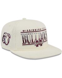 KTZ - White Mississippi State Bulldogs Throwback Golfer Corduroy Snapback Hat - Lyst