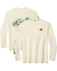 Tommy Bahama - San Francisco 49ers Oasis Endzone Lux Long Sleeve T-shirt - Lyst