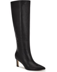 Nine West - Lorthey Wide Calf Tall Stiletto Dress Boots - Lyst