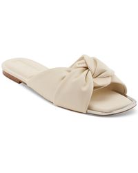 DKNY - Doretta Square Toe Slide Sandals - Lyst