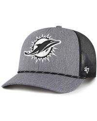 '47 - Miami Dolphins Carbon Rope Trucker Adjustable Hat - Lyst