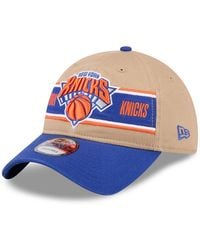 KTZ - Tan/blue New York Knicks 2024 Nba Draft 9twenty Adjustable Hat - Lyst