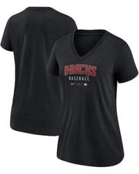 Nike - Arizona Diamondbacks Authentic Collection Tri-blend V-neck T-shirt - Lyst