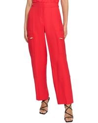 DKNY - Frosted Twill Mid Rise Cargo Pants - Lyst