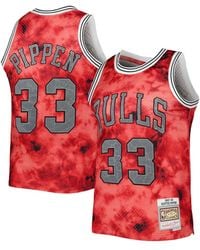 Mitchell & Ness Men's Scottie Pippen Chicago Bulls Checkerboard